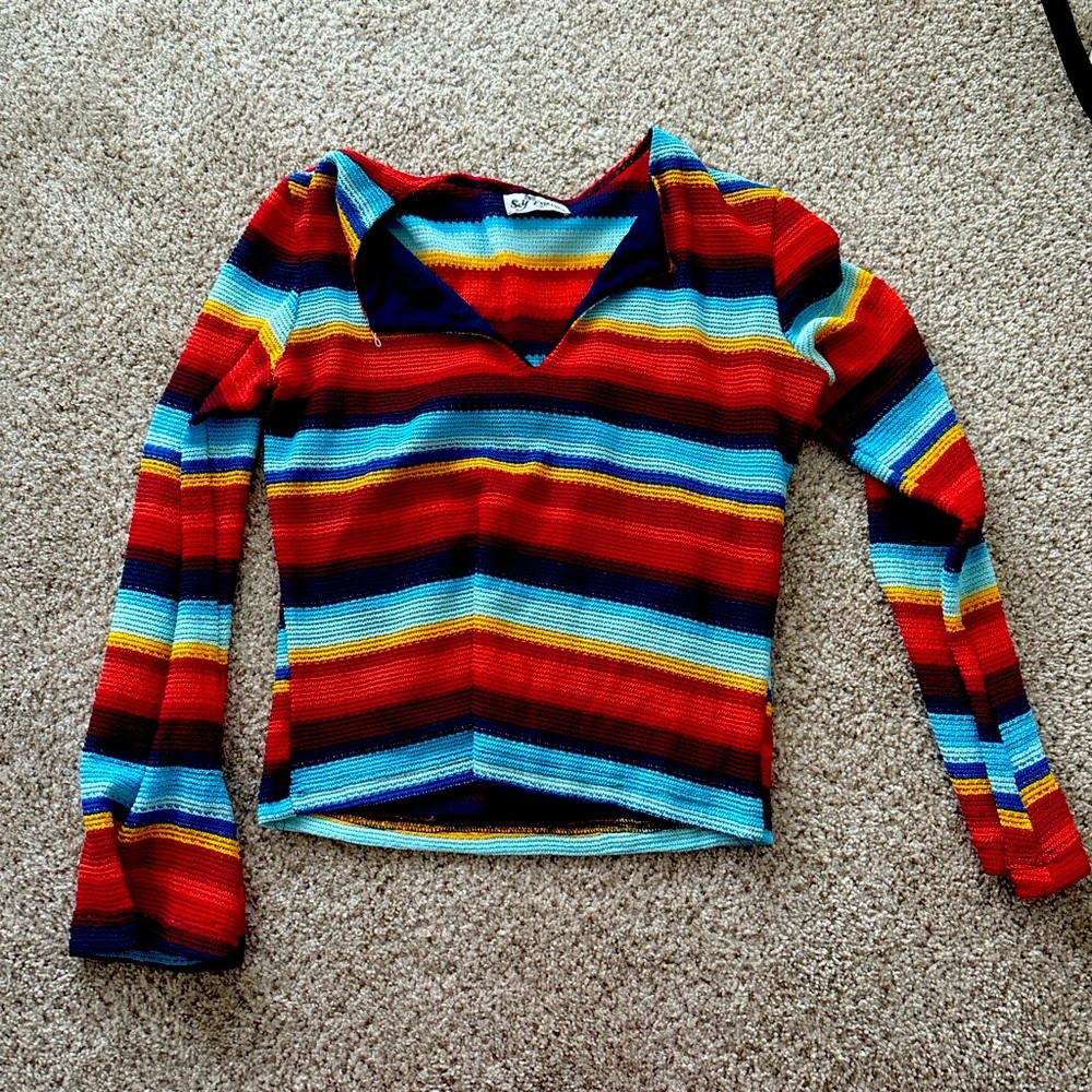 Y2K rainbow sweater